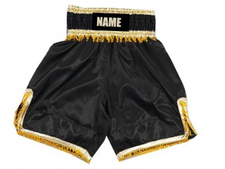 Short boxe anglaise Personnalisé : KNBSH-035-Noir